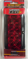 Peterson STL78RK 6" Red Oval Sealed Waterproof LED Stop Turn Tail Light w/ Mount