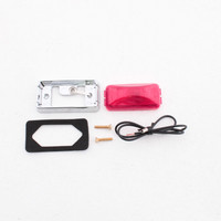 Peterson V150KR Red 2.5" Rectangular Clearance Side Marker Light Sealed Incandes