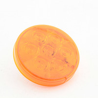 Peterson 826A-7 Amber LumenX 4" Round LED Front Rear Turn Signal Grommet Mount