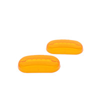 Peterson V134-15A Amber 4-1/8" Replacement Lens w/ Reflex for 135-Series Lights