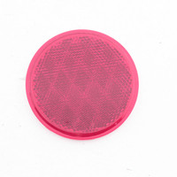 Peterson V475R Red 3-3/16" Round Quick-Mount Reflector w/ Adhesive Backing