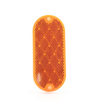 Peterson V480A Amber Oblong Oval Quick-Mount Reflector 4.325" x 1.875" Adhesive