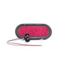 Peterson V821KR-7 Red Oval LED Stop Turn Tail Light for Trailer Wagon