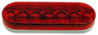 Peterson V821KR-7 Red Oval LED Stop Turn Tail Light for Trailer Wagon