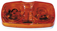 Peterson 138-15A Amber 4" Double Bulls-Eye Trailer Clearance Side Marker Lens