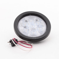 Peterson V826KC7 4" Round Clear LED Back-Up PL3 Light White Grommet Mounting Kit