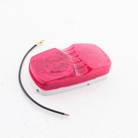 Peterson 138R Red 4" Dual Bulls-Eye Clearance Light w/ Permastat Cast Housing