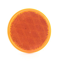 Peterson V475A Amber 3-3/16" Round Quick-Mount Reflector w/ Adhesive Backing