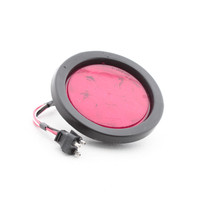 Peterson V826KR-7 4" Round LED Stop Turn Tail Light Red Grommet Mounting Kit