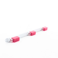 Peterson 107-3R Red Incandescent ID Bar 3-Light Mini White 16.63" x 1.42"