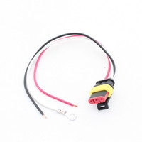 Peterson 41749 3-Wire Hard-Shell Weatherproof Plug w/ 8" Leads for 417 Series