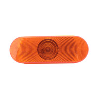 Peterson 421A Amber 6-1/2" Oval Turn Signal Grommet Mount