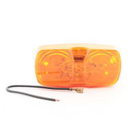 Peterson V138A Amber Double Bulls-Eye Clearance Side Marker Light 2-Bulb Acrylic