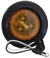 Peterson V162KA Amber Piranha LED 2.5" Clearance Side Marker Light Kit + Grommet