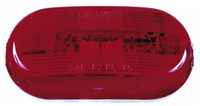 Peterson V135R Red 4-1/8" Oblong Clearance & Side Marker Light 2-Bulb w/ Reflex