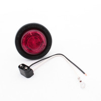 Peterson 165KRMV Red LED 2" Clearance Side Marker Light Kit Multi-Volt w/Grommet