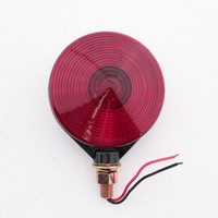 Peterson V3132 Red 4-1/8" Single-Face Round Park & Turn Signal Pedestal-Mount