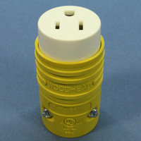 Daniel Woodhead, Rubberized Nylon Recept. Yellow, 15A 125V