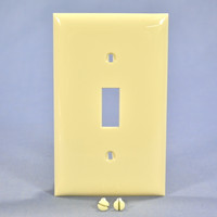 Hubbell Bryant Ivory Unbreakable Toggle Switch Cover Wallplate Switchplate P1