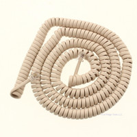Gemini- ALMOND 25Ft Coil Cord w/ Plugs