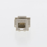 Cooper ASPIRE Desert Sand RJ12 Cat3 Snap-In Modular Voice Jack 110 Style 6-Position 9556DS
