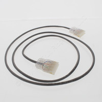 Leviton- GRAY GIGAMAX 5E 110 Ethernet LAN Patch Cord 5FT