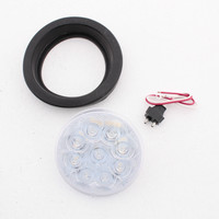 Peterson 826KC9 Clear LumenX 4" Round Back-Up Light Grommet Mount Kit