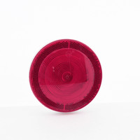 Peterson 827R Red 4" Round LED Stop Turn Tail Lights w/ Reflex Grommet Mount