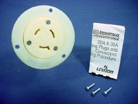 Leviton L9-20 Locking Flanged Outlet Receptacle Twist Turn Lock Plug Base NEMA L9-20R 20A 600V 2356