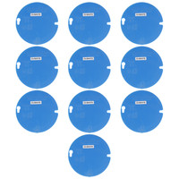 10 Carlon Blue A470 4" Blank Covers Non-Metallic for Round Octagon Ceiling Box
