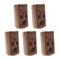 5 General Electric 922B Quick Clamp Connectors for Extension Cord End Polarized