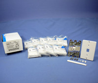 10 Leviton White QUICKCONNECT Wall Mount Phone Jacks Type 630A Telephone Outlet 40253-W