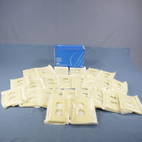 25 Leviton Almond MIDWAY Receptacle Wallplates Duplex Outlet Covers 80503-A