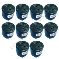 10 Leviton RESIDENTIAL Straight Blade Connectors Plug NEMA 1-15 15A 125V 612