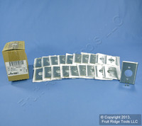 20 Leviton 1Gang Stainless Steel 1.406" Single Receptacle Wallplate Covers 84004