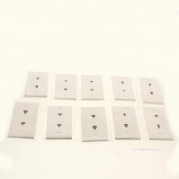 10 GC Electronics- WHITE Dual Flush Wallplate 4-Conductor