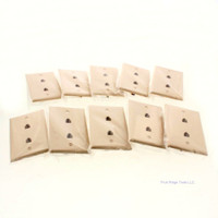 10 GC Electronics- IVORY Dual Flush Wallplate 4-Conductor