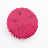 Peterson 817R7 LumenX Grommet Mount Red 4" Round LED Stop Turn Tail Light