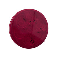 Peterson 826R7 Red 4" Round LED Stop Turn Tail Lights Housing Grommet Mount Kit