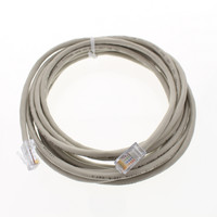 Leviton Gray Cat 5 15 Ft Ethernet LAN Patch Cord Network Cable Cat5 52455-15S