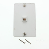 New Eagle White 6-Conductor Telephone Jack Wall Mounting Plate Type 630A 3521-6W