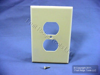 Leviton Almond 1-Gang OVERSIZE Receptacle Wallplate Duplex Outlet Cover 82103