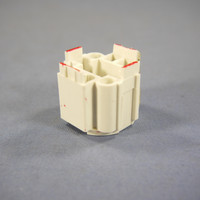 Leviton Compact Fluorescent Lamp Holder CFL Light Sockets G24d-6 Base Bottom Screw-Down 4-Pin 70W 26725-4A6