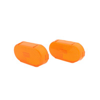 2 Peterson V10815A Amber 4-1/8" Replacement Lens for 106A/R & 108WA/WR Series