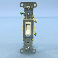 Hubbell RESIDENTIAL White Single Pole Toggle Wall Light Switch 15A Bulk RS115W