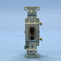 Hubbell Bryant Brown COMMERCIAL Grade Quiet Toggle Wall Light Switch 20A CS120