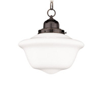 Hudson Valley 1612-OB Edison 1 Light Pendant Old Bronze