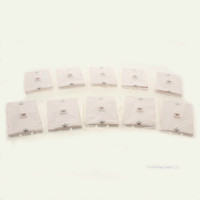 10 GC Electronics- WHITE Quick Mount Wall Phone Jack 4-Conductor Telephone Jack