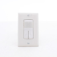 Wattstopper RS-350-W Universal Resi Vacancy Sensor Wall Switch 120V 60Hz, White