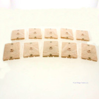 10 GC Electronics- IVORY Quick Mount Wall Phone Jack 4-Conductor Telephone Jack